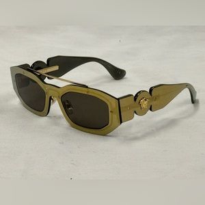 VERSACE BIGGIE SUNGLASSES, GOLD, MEDUSA